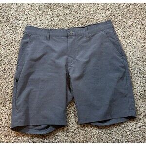 BYLT Premium Basics Kinetic Shorts Mens 36 Gray 9” Stretch Performance Golf
